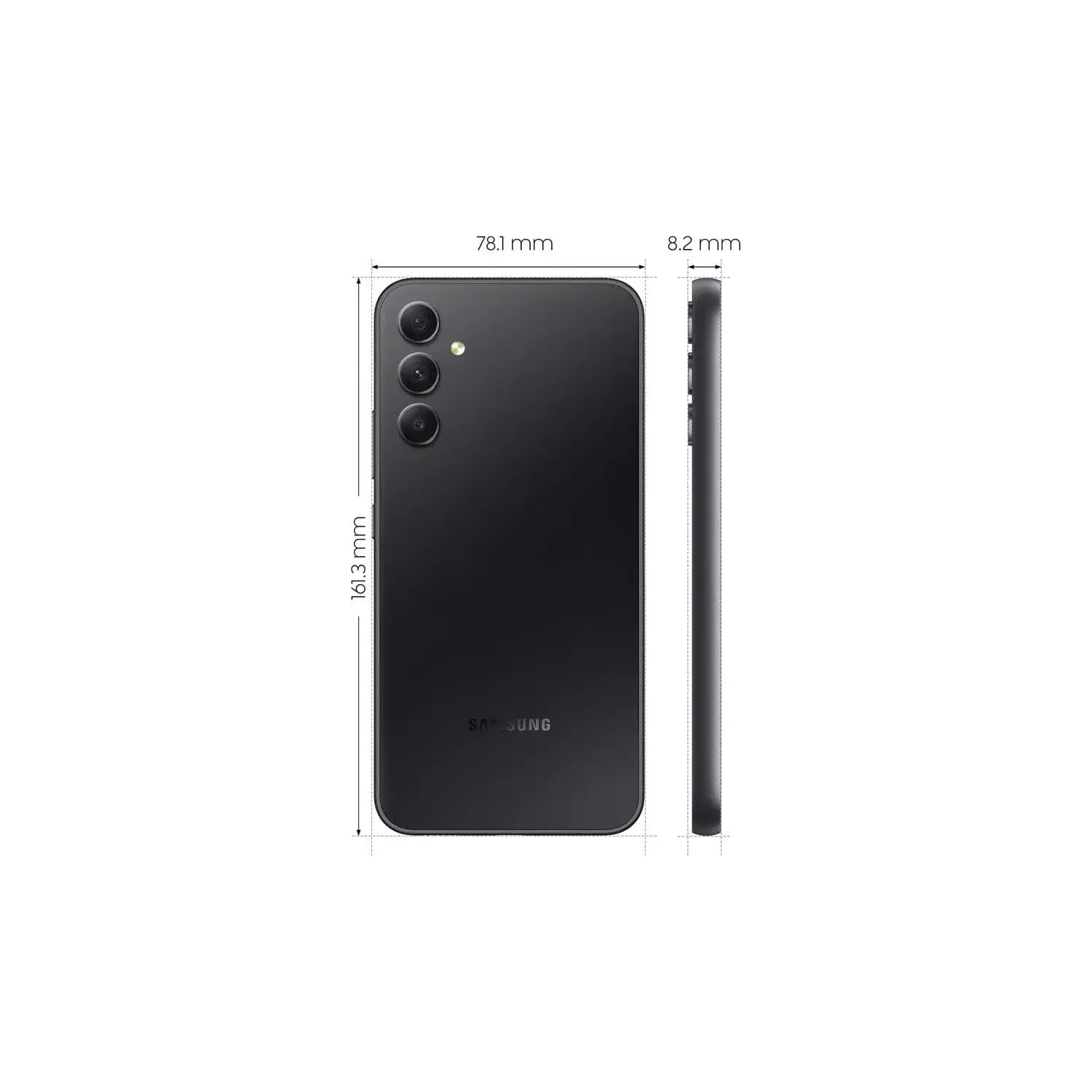 Samsung,Samsung Galaxy A34 5G 8GB RAM, 128GB Storage, Dual Sim, Awesome Graphite - Unlocked - International Model - Gadcet.com